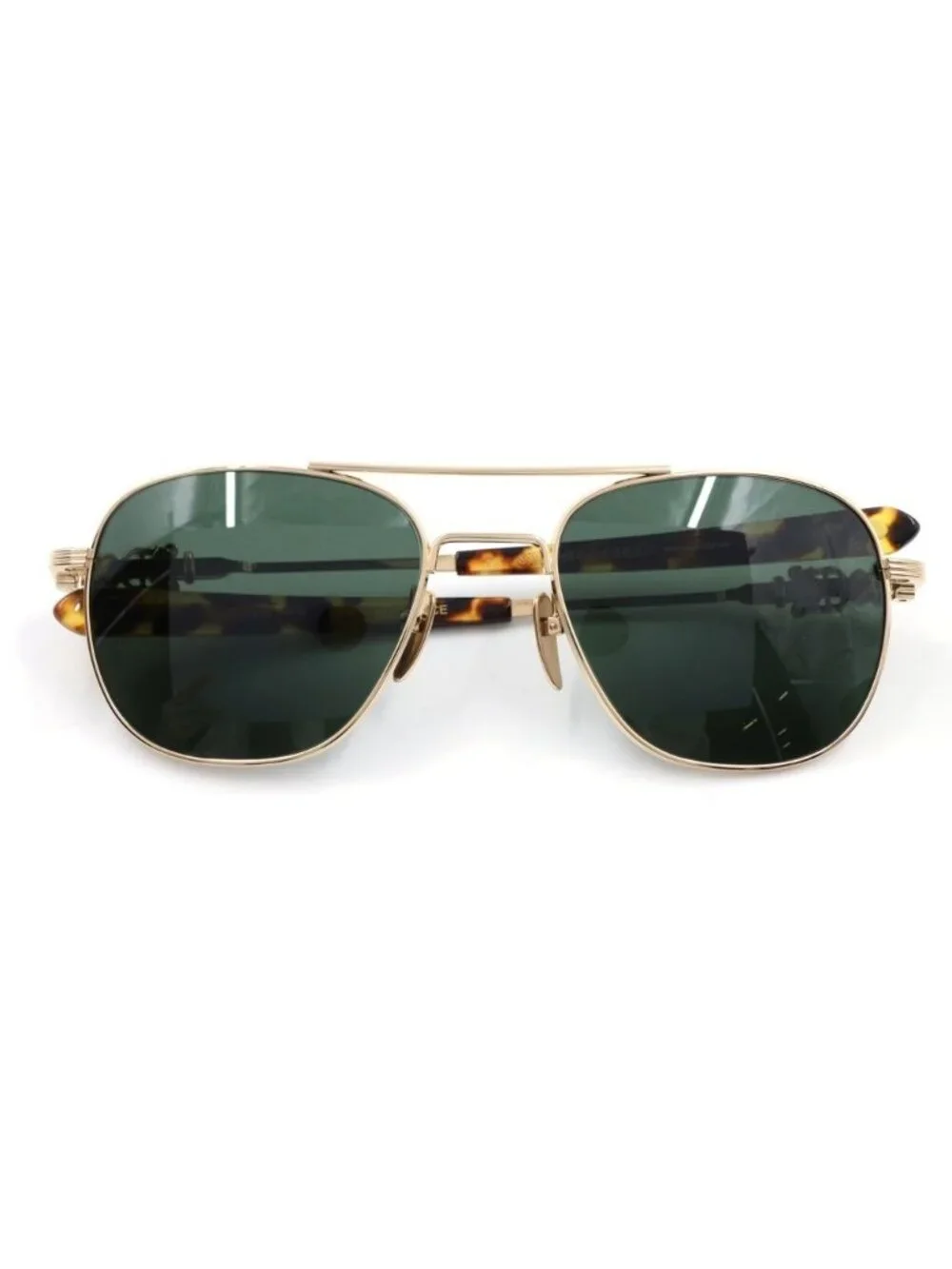 Chrome Hearts Wence Sunglasses Double Bridge Dagger Temple Gold Eyewear